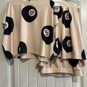 Matching 8 ball pants set from Bourbon&Belles